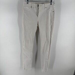 Lucky Brand Ava Skinny Jeans Cream Beige‎ Women's Size 6 28